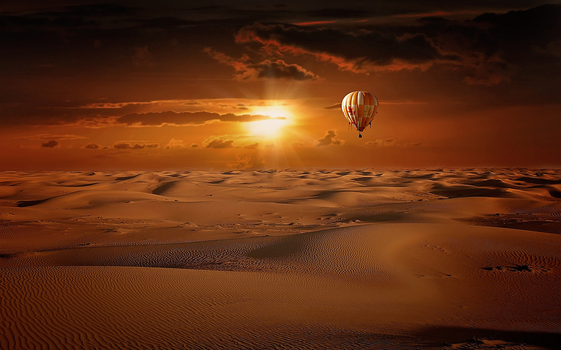 Hot Air Balloon Desert Sunrise774956322 - Hot Air Balloon Desert Sunrise - York, sunrise, Desert, Balloon